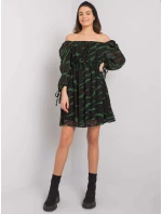 Šaty LC SK 22K 3040.19P černá a zelená