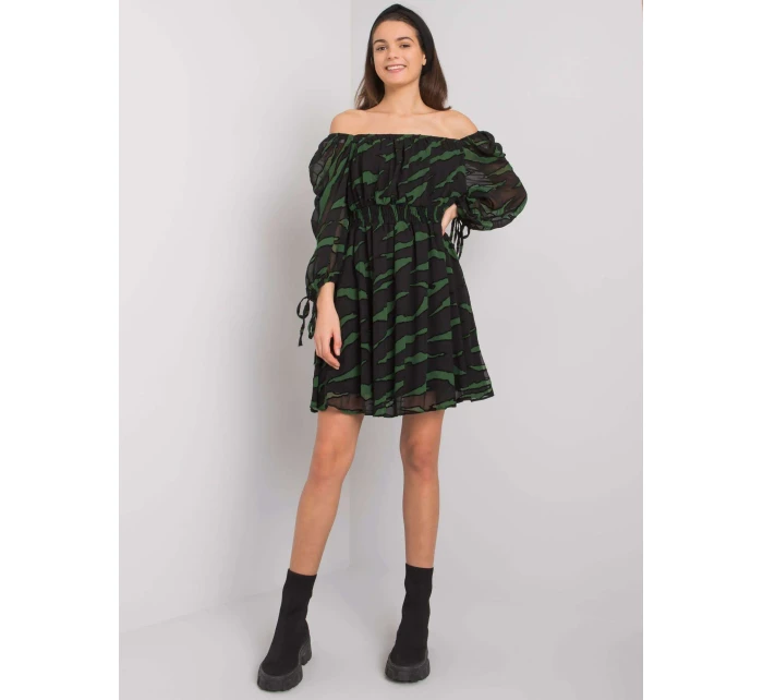 Šaty LC SK 22K 3040.19P černá a zelená