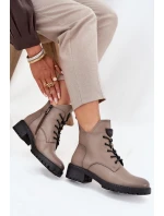 Dámské kotníkové boty na podpatku Vinceza – šedé Dámské kotníkové boty na podpatku Vinceza – šedé