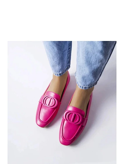 Dámské mokasiny růžové model 21154018 - Mulanka