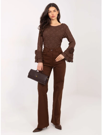 Dámské kalhoty LK SP 510106.14P Tmavě hnědá - FPrice