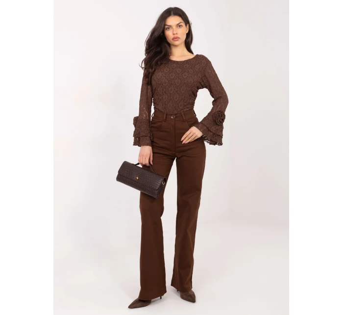 Dámské kalhoty LK SP 510106.14P Tmavě hnědá - FPrice