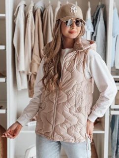 VESOLITA dámská přechodná prošívaná vesta růžová FashionStreet TY4879