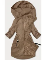 Tmavě béžová dámská bunda typu větrovka S'West (B8357-12)