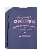 Dívčí tričko oversize s potiskem model 21736454 - 4F Dívčí tričko oversize s potiskem model 21736454 - 4F