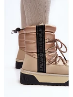 Dámské sněhové boty s podrážkou Bežové model 21640524 - D.Franklin Dámské sněhové boty s podrážkou Bežové model 21640524 - D.Franklin