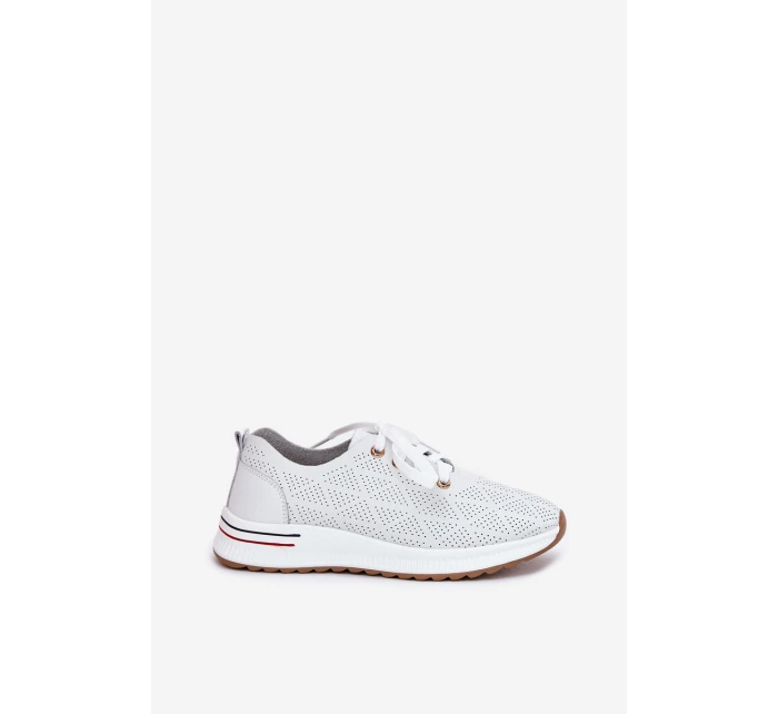 Kožené Lehká Polobotky Dámské model 21691705 Bílé - Artiker