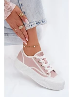 Dámské tenisky na platformě Big Star TT274270 Růžové