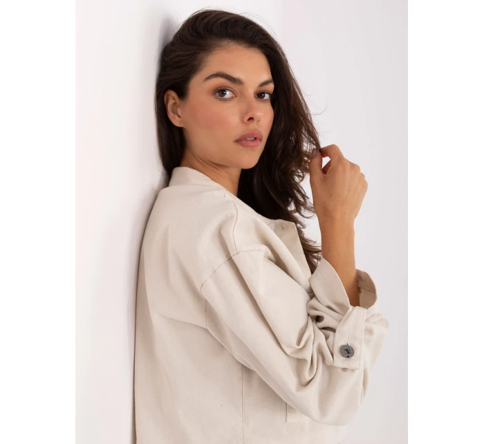 IT KR bunda FL7029.72 světle béžová IT KR bunda FL7029.72 světle béžová