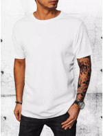 Bílé pánské tričko se vzory od Dstreet RX4942
