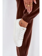 Dámské nízké tenisky z ECO kůže Big Star – bílé Dámské nízké tenisky z ECO kůže Big Star – bílé