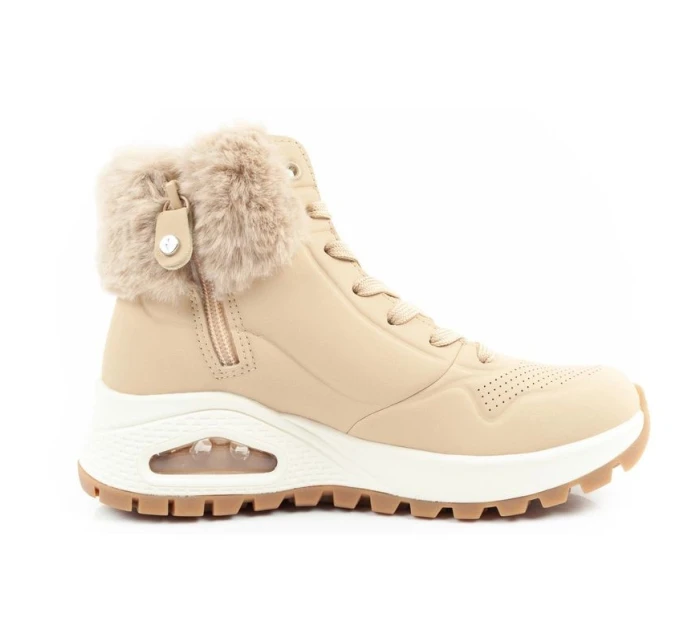 Skechers Uno Rugged dámská sportovní obuv zateplené boty zimní hnědé dámské