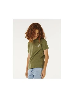 Chlapecké tričko RIP CURL Eternal Shred Art Tee-Boy, zelené, dětské