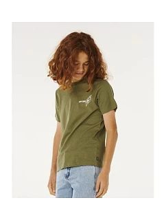 Chlapecké tričko RIP CURL Eternal Shred Art Tee-Boy, zelené, dětské