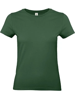 B&C #E190 /women Dámské tričko z těžké bavlny 01.004T bottle green