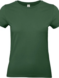 B&C #E190 /women Dámské tričko z těžké bavlny 01.004T bottle green