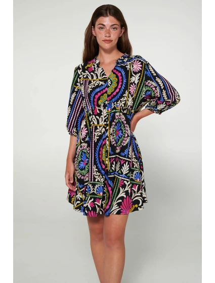 Šaty s krátkými rukávy model 19696722 - Vamp Šaty s krátkými rukávy model 19696722 - Vamp