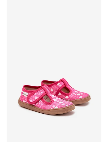 Pohodlné Pantofle Barefoot Dívčí S Na Suchý Zip Fuchsie model 21705520 - Milami Pohodlné Pantofle Barefoot Dívčí S Na Suchý Zip Fuchsie model 21705520 - Milami