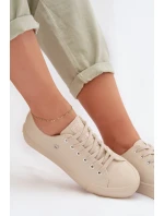 Dámské tenisky Eko kůže Big Star TT274019 Béžové