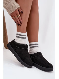 Dámské sněhule Serenne s kožešinou – černé