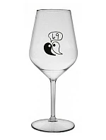 69 - čirá nerozbitná sklenice na víno 470 ml