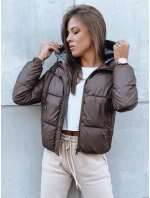 Dámská prošívaná bunda hnědá Dstreet model 21971044 - FashionStreet