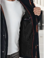 Pánská zimní bunda s kapucí tmavě modrá FashionStreet TX5043