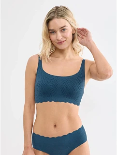 Dámská podprsenka ZERO Feel Bliss Top Smoky Blue modrá - SLOGGI