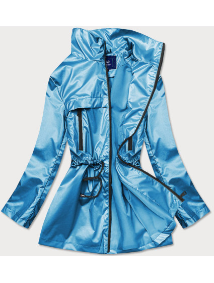Světle modrá tenká dámská bunda se stojáčkem model 17019400 - Ann Gissy