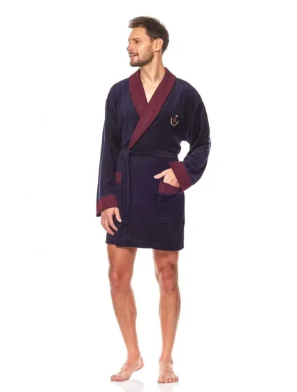 Pánský župan model 18873195 dark blue - L&L