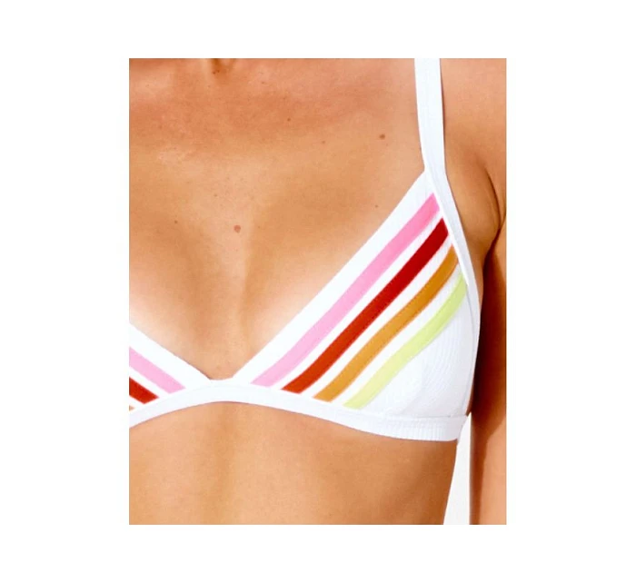 GORA-BIKINI RIP CURL Wave Shapers Stripe Banded Tri - bílý