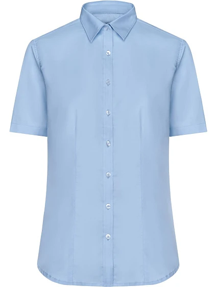 Daiber JN 683 Mikro keprová halenka s krátkým rukávem 02.0683 light blue Daiber JN 683 Mikro keprová halenka s krátkým rukávem 02.0683 light blue