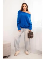 Dámský asymetrický svetr z viskózy model 21718737 - K-Fashion Dámský asymetrický svetr z viskózy model 21718737 - K-Fashion