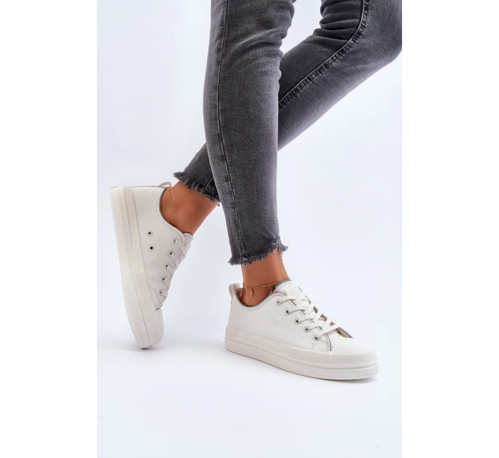 Dámské tenisky s platformou Big Star LL274A177 bílé Dámské tenisky s platformou Big Star LL274A177 bílé