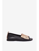 Kožené elegantní baleríny s odhalenými  model 21691229 - Zazoo