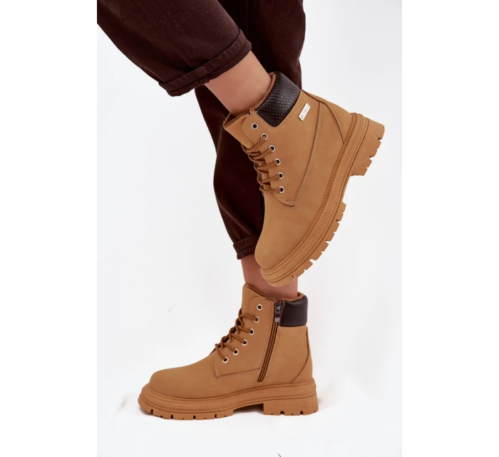 dámské trekové boty na zip Camel model 21714486 - Boto