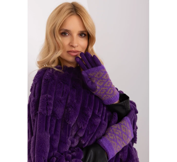 Rukavice AT RK 2310.91 tmavě fialová