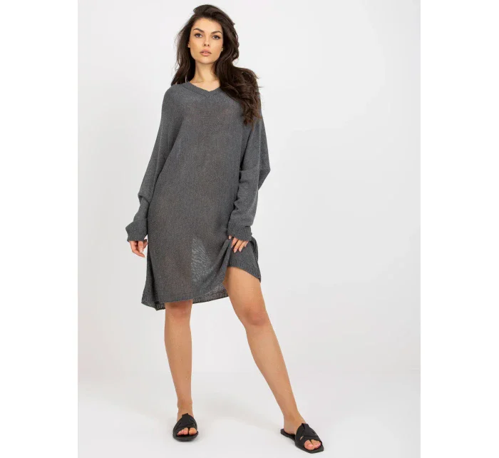 Dámský svetr BA SW C1001.57P tmavě šedá - FPrice