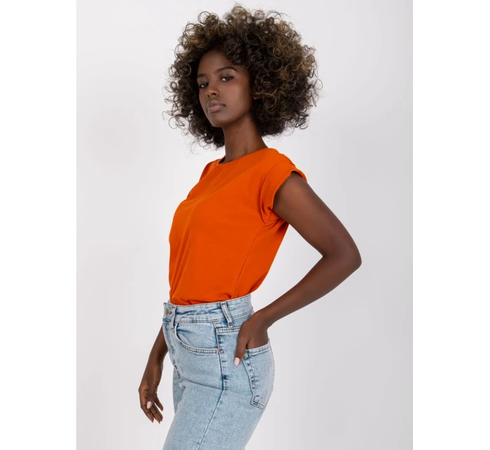 T shirt RV TS model 21185750 ciemny pomarańczowy - FPrice T shirt RV TS model 21185750 ciemny pomarańczowy - FPrice