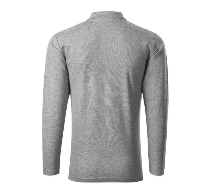 Pánské polo triko s dlouhým rukávem MLI-22112 Šedá - Malfini