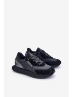 Kožené Pánské Tenisky Big Star OO174297 Hi-Poly System Černé Kožené Pánské Tenisky Big Star OO174297 Hi-Poly System Černé