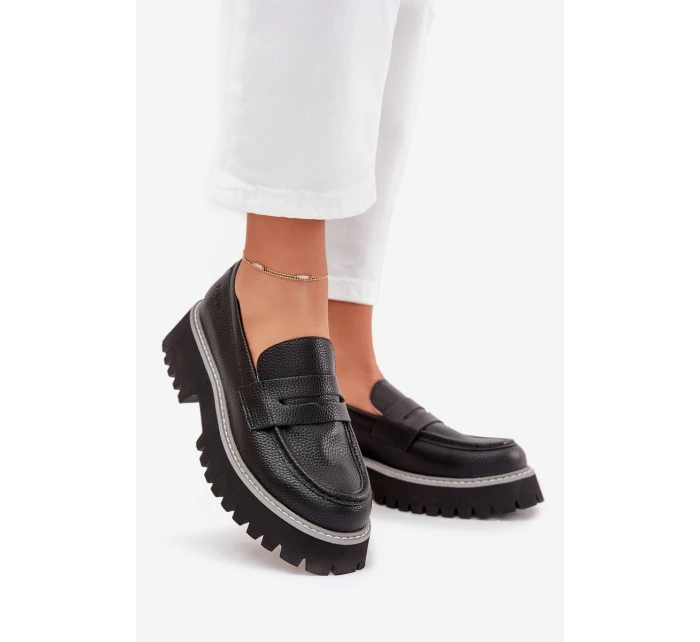 Dámské Mokasíny Na Platformě A Plochém Podpatku Big Star model 21705309 Černé - Big Star Shoes