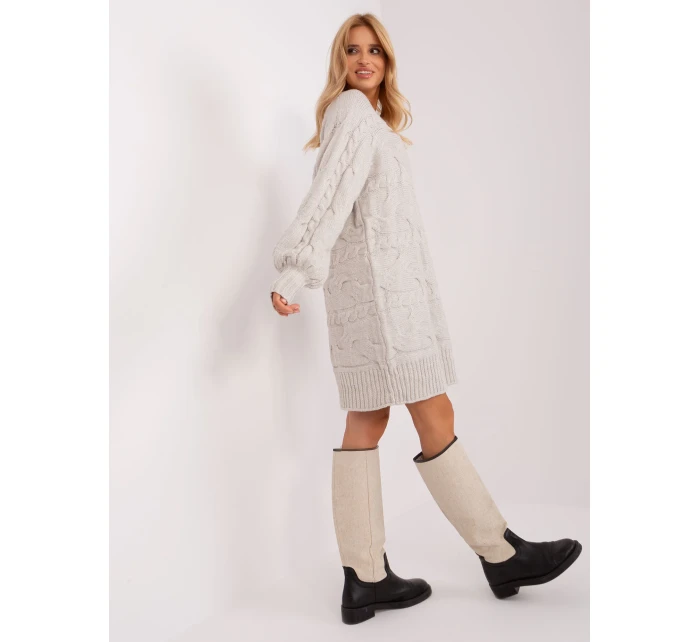 Sweter AT SW model 18900697 jasny beżowy - FPrice Sweter AT SW model 18900697 jasny beżowy - FPrice