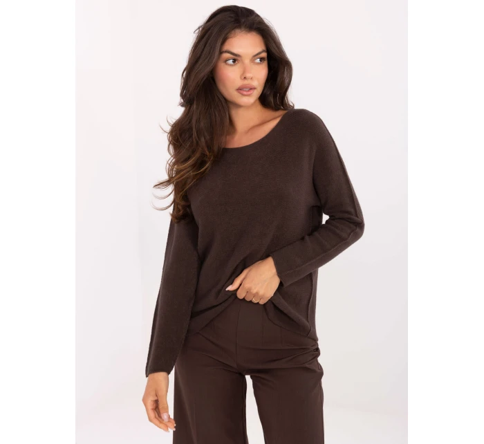 Svetr IT SW 2219.63 tmavě hnědý Svetr IT SW 2219.63 tmavě hnědý