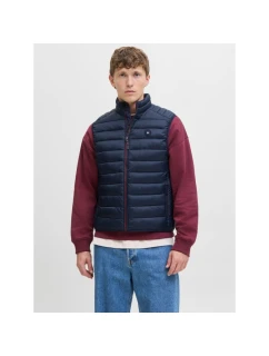 Jack&Jones pánská vesta bez rukávů JJEBRADLEY LIGHT BODYWARMER COLLAR NOO 12280973 SKY CAPTAIN