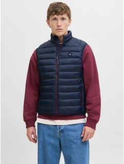 Jack&Jones pánská vesta bez rukávů JJEBRADLEY LIGHT BODYWARMER COLLAR NOO 12280973 SKY CAPTAIN