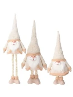 ZLATÝ MEDVĚD NA TELESKOPICKÝCH NOHÁCH 30X18X100CM ZLATÝ