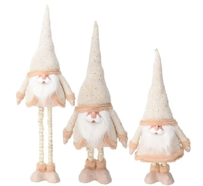 ZLATÝ MEDVĚD NA TELESKOPICKÝCH NOHÁCH 30X18X100CM ZLATÝ