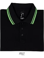 SOL'S Pasadena Men Pánské piqué polo model 22521829 black/lime