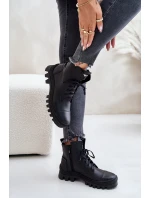 model 21670916 Dámské Botky Z Přírodní Kůže Černé - Zazoo